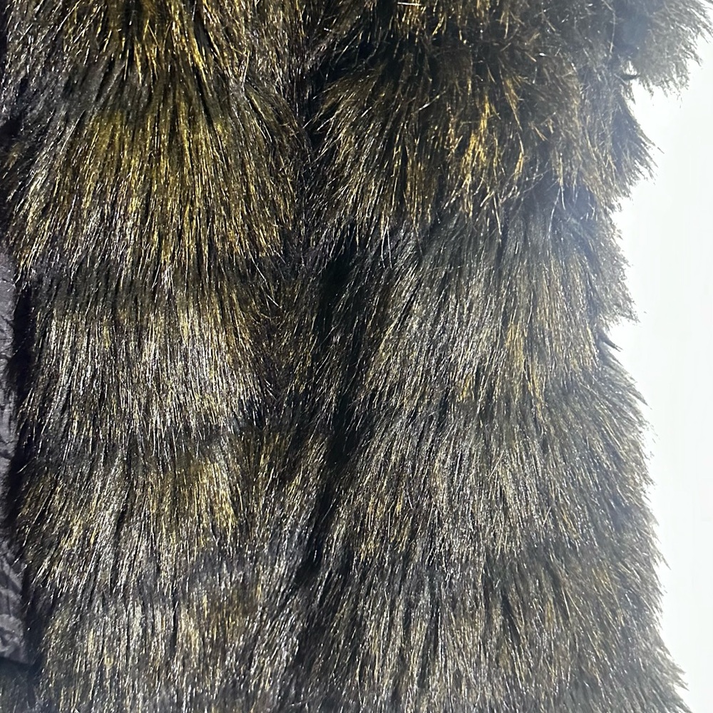 Michael kors Faux Fur Vest in Black and Gray - Picture 4 of 8